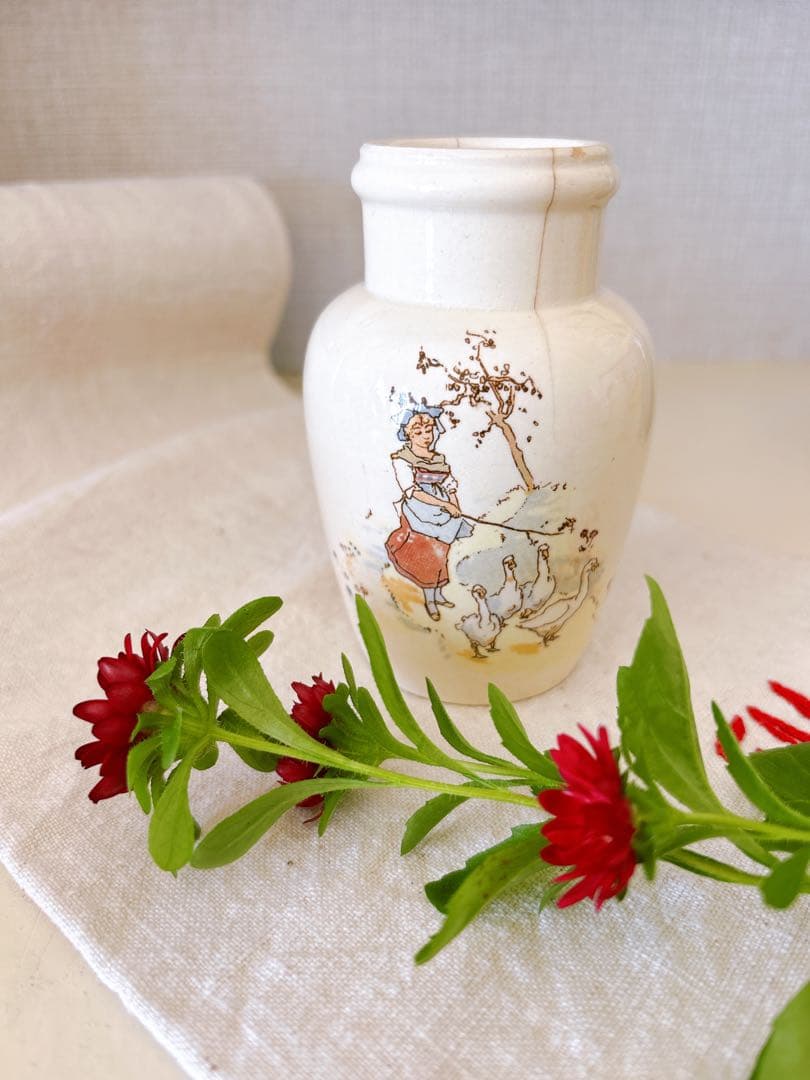 フランスアンティーク　K&G Lunéville マスタードポット②