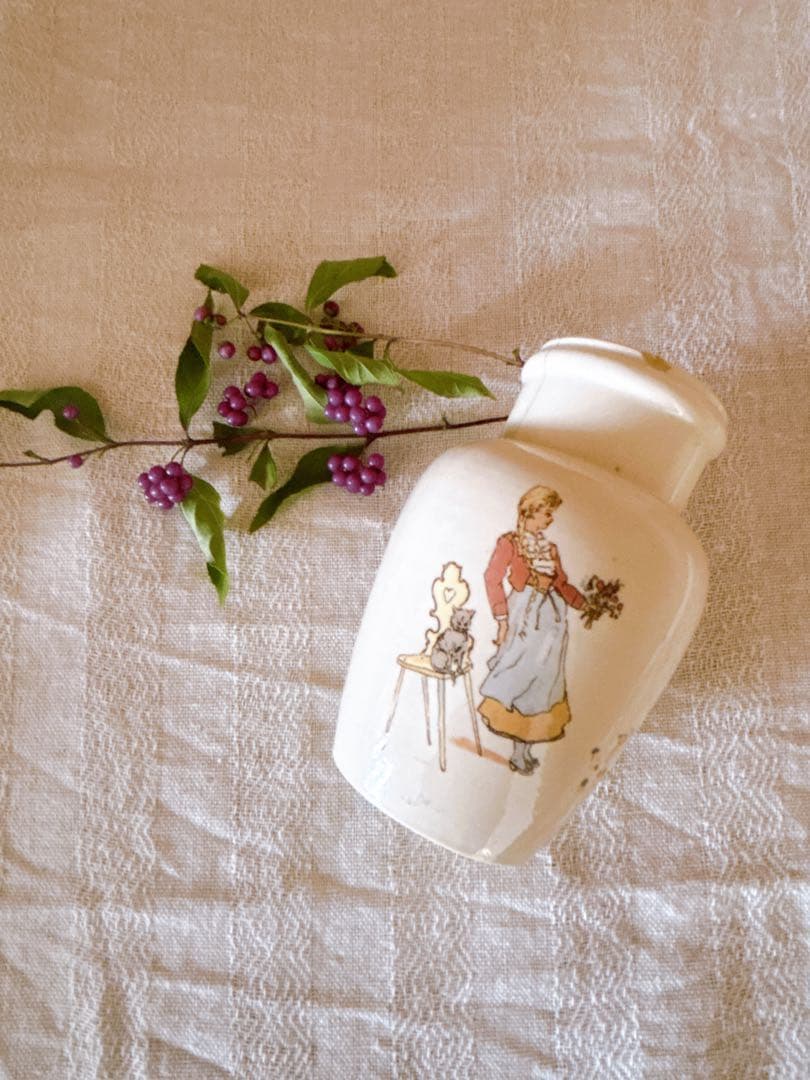 フランスアンティーク　K&G Lunéville マスタードポット②