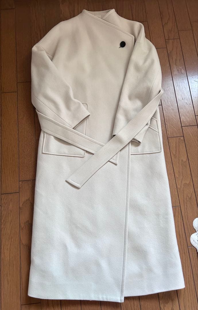 l´or Wide Lapel Long Coat