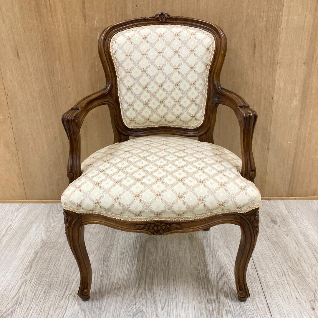 ヨーロピアンクラシックスタイル　アンティーク調　アームチェア　ソファ　B