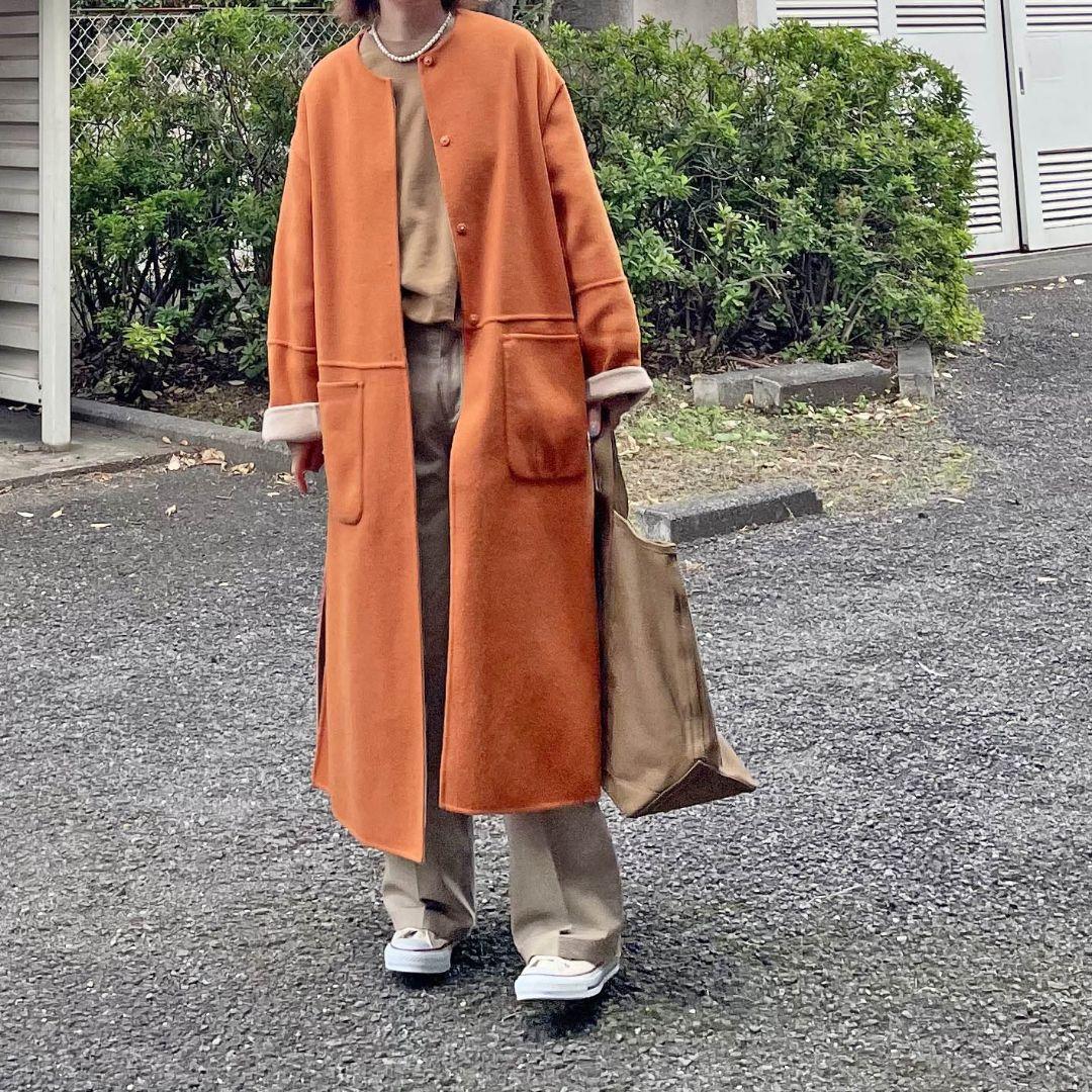 24AW Simplicite S120ブレンドリバーシブルコート