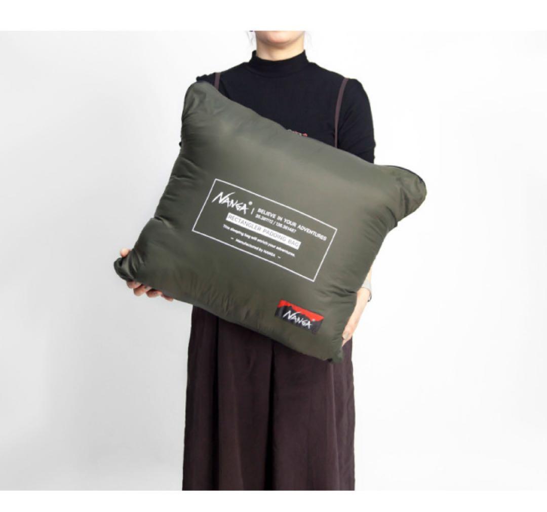 ナンガ 寝袋 シュラフ レクタンギュラー パディング バッグ イエローグレー