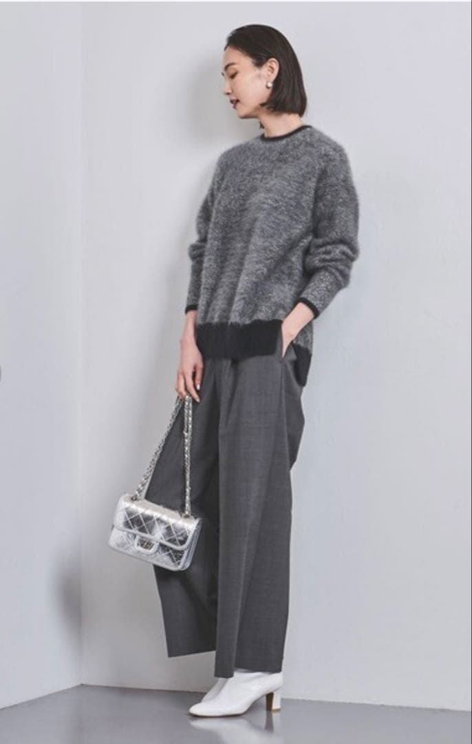 UNITED ARROWS フォックス カシミヤ クルーネックニット