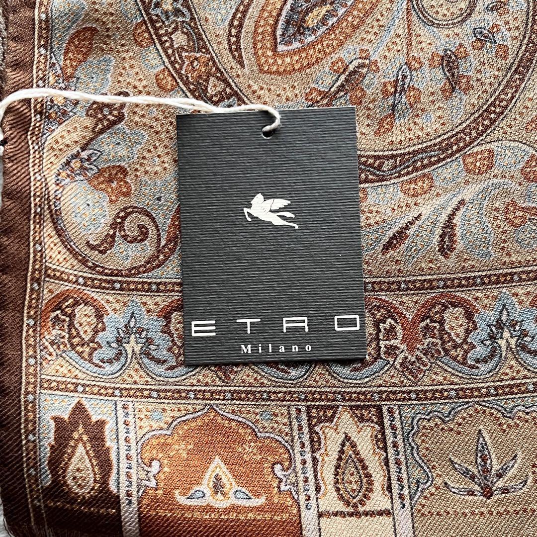 新品未使用✨ETRO エトロ 大判 ストール ショール ペイズリー 総柄
