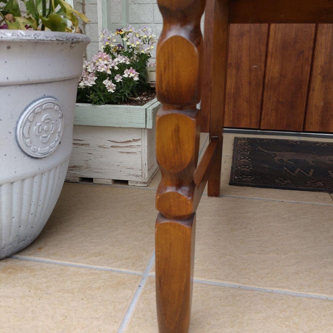 カリモク　アンティーク 木製チェア 2脚セット