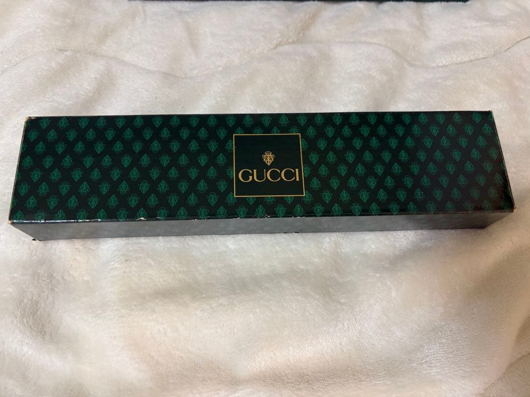 GUCCI グッチ クォーツ腕時計 ネイビー革ベルト レディース
