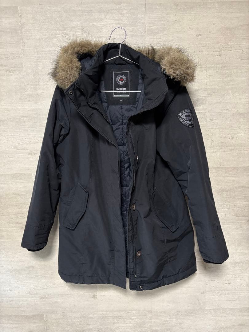 希少 ノースフェイス マックマード ファー付 ダウン ジャケット Lサイズ 黒