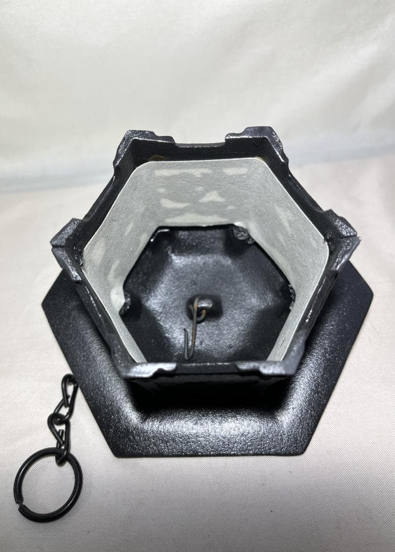 未使用 南部鉄器 『 岩鋳 』 風鈴 吊り灯篭 砂鉄風鈴 啄木短冊付き