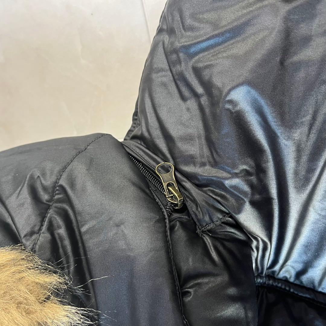 セマンティックデザイン ファー中綿ジャケット 黒 L Y2K 2way お兄系