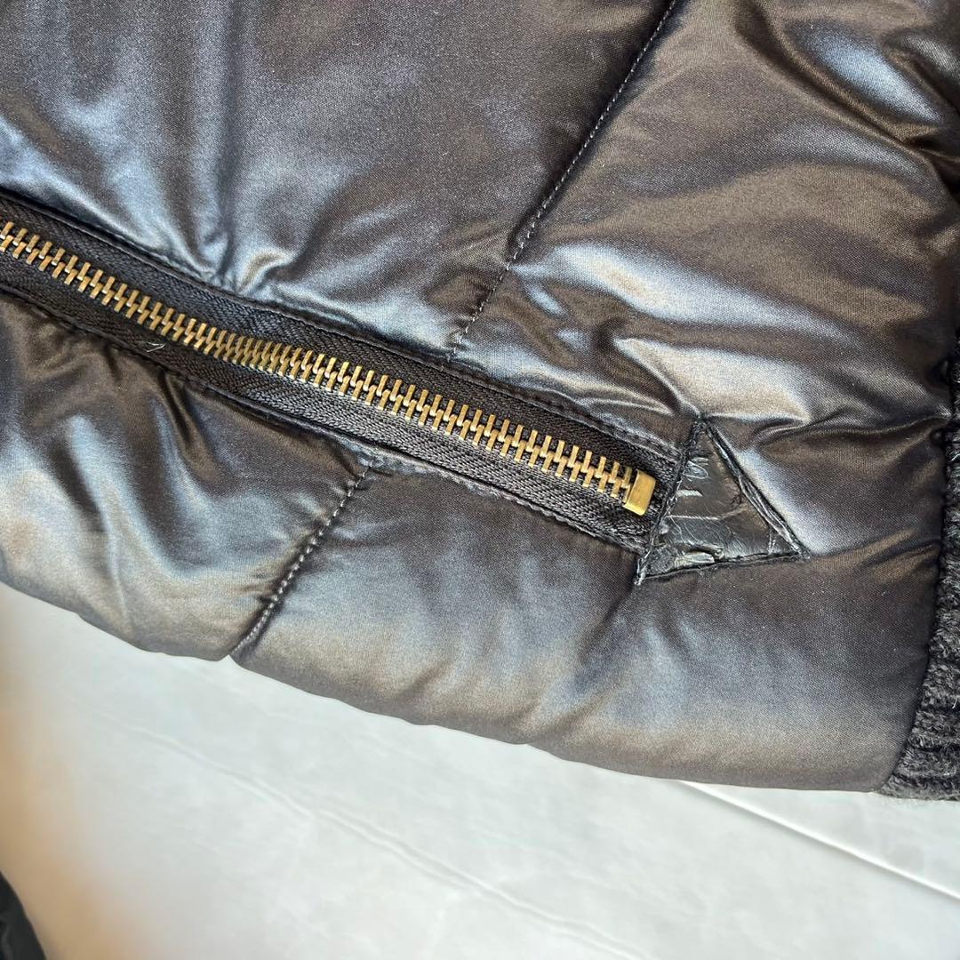 セマンティックデザイン ファー中綿ジャケット 黒 L Y2K 2way お兄系