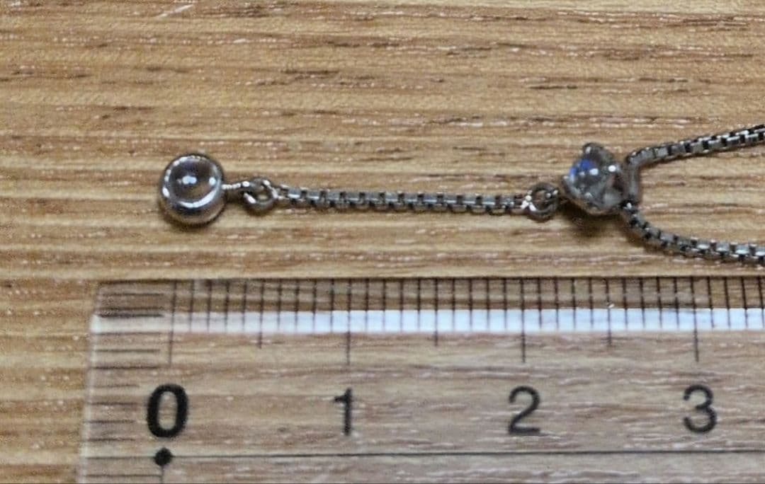 最終！Pt850 プラチナブレスレット　4℃　ブルームーン