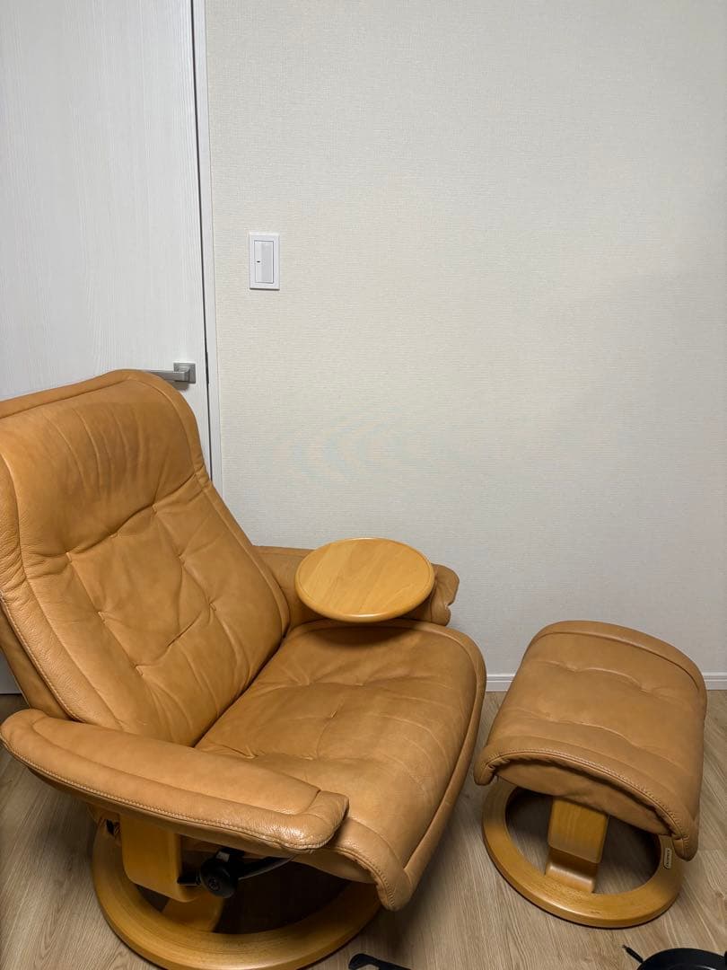 希少廃盤 Lサイズ 最高級ロイヤル エコーネス ストレスレスチェア②