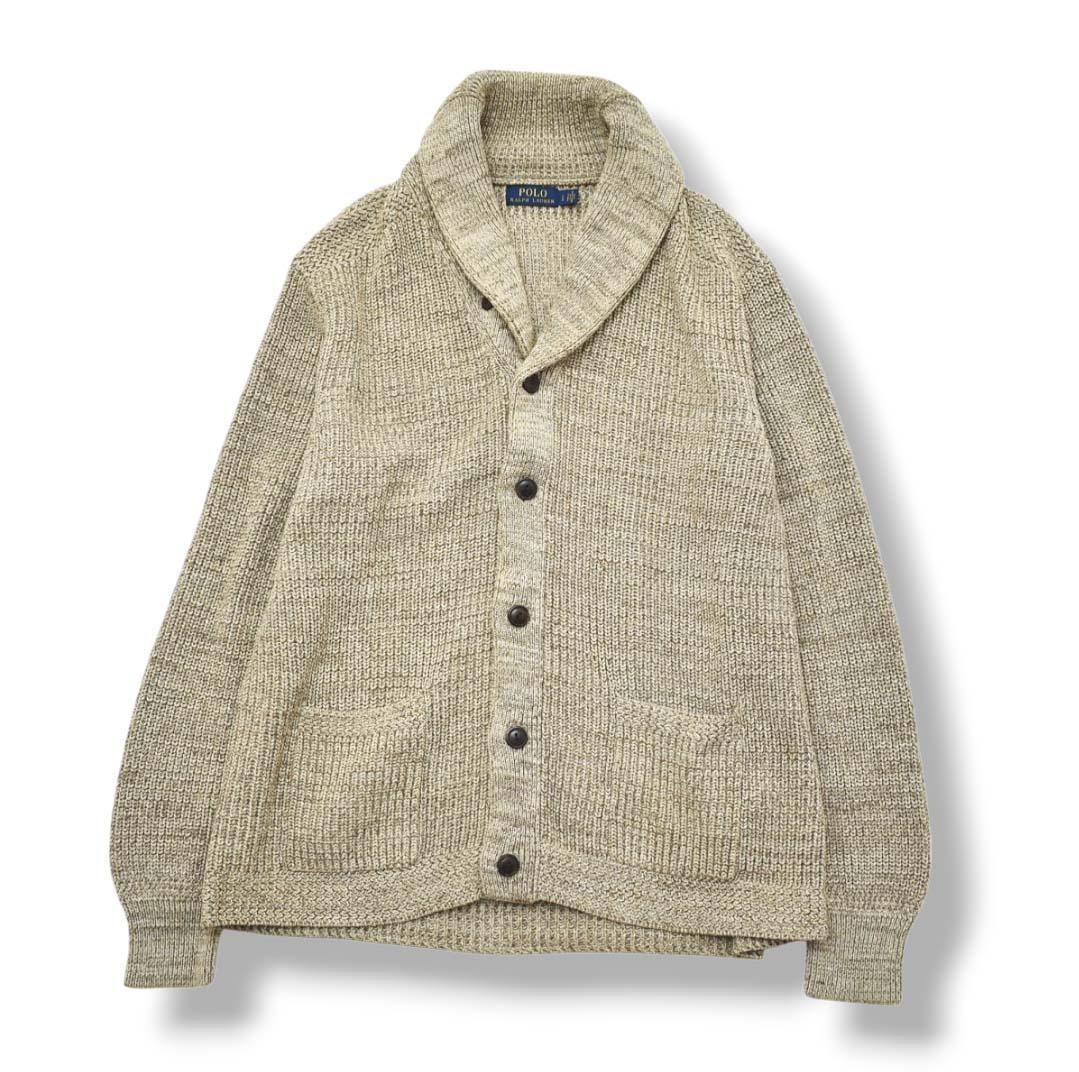 POLO ラルフローレン ショールカラー ニット カーディガン セーター L