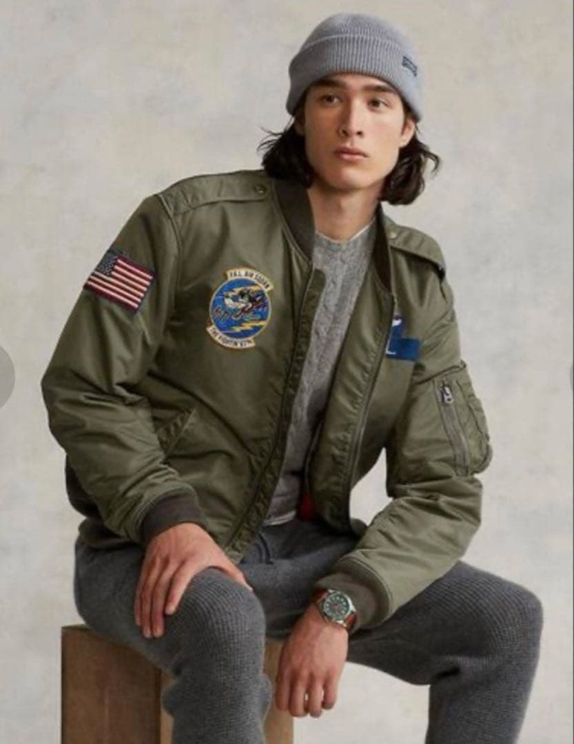 レアサイズ　ポロ ラルフローレン TWILL BOMBER JACKET