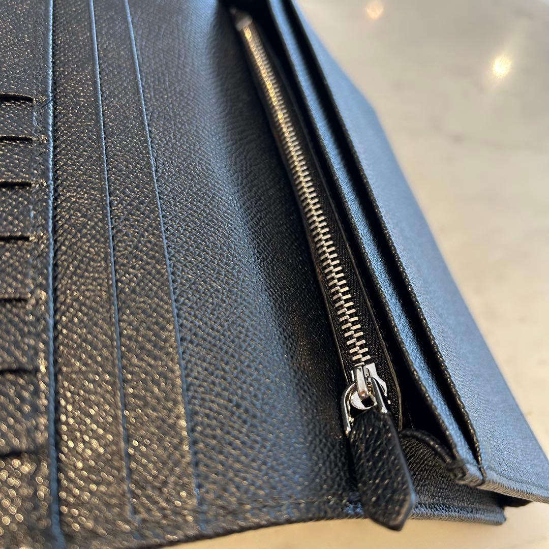 新品未使用　BVLGARI ブルガリマン　2つ折り長財布　ブラック30398