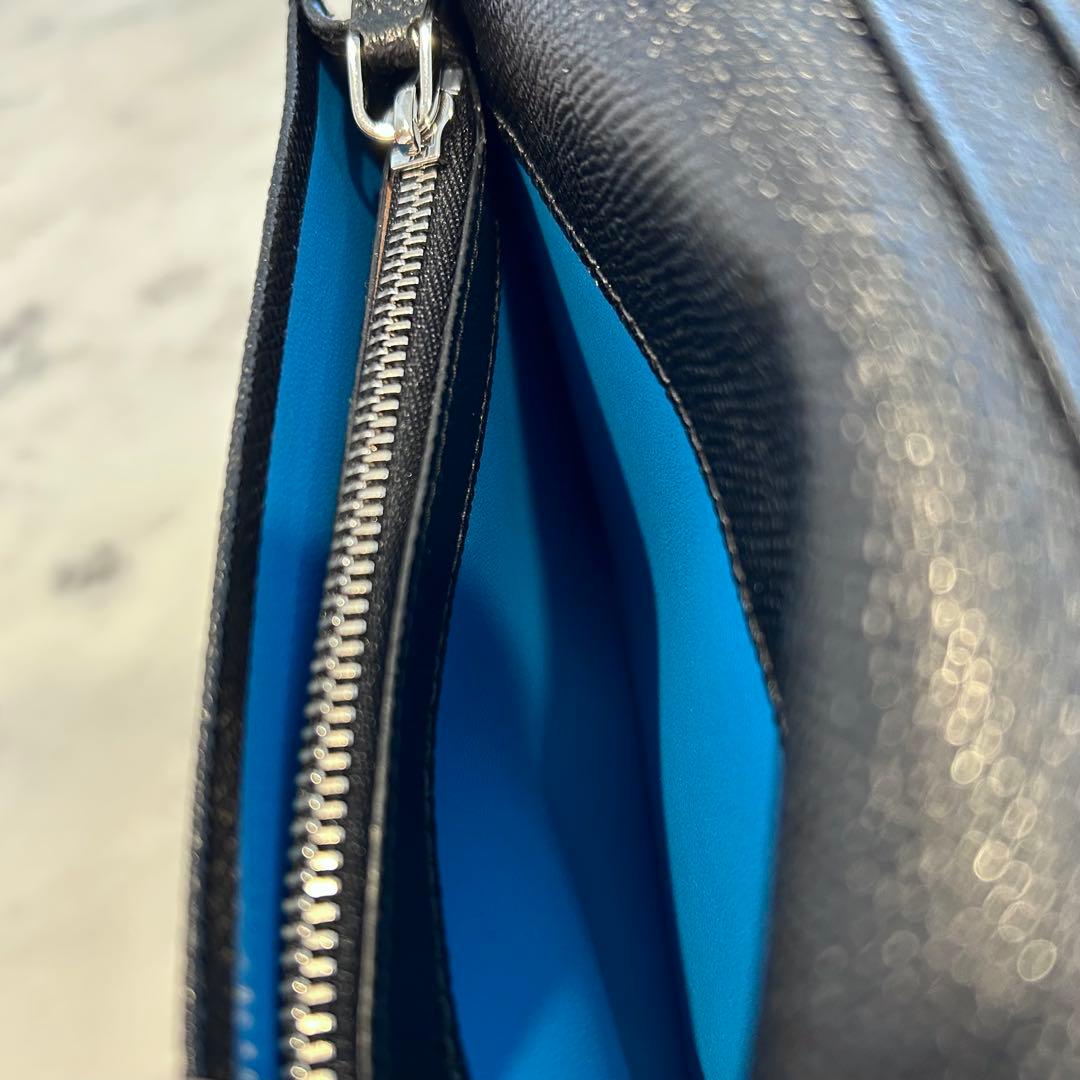 新品未使用　BVLGARI ブルガリマン　2つ折り長財布　ブラック30398