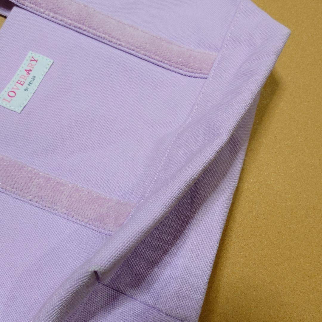 オールドテディガール ワッペントートバッグ 小 ペールパープル フェイラー