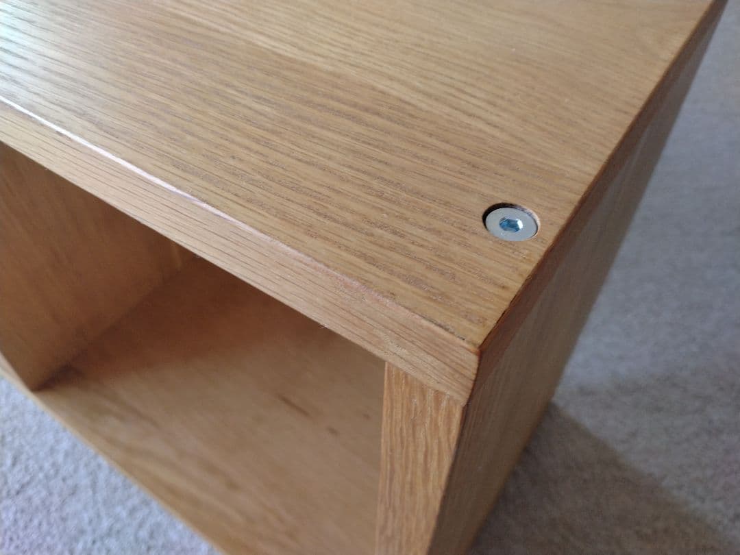 【美品】MUJI無印良品 スタッキングシェルフオーク材3段/チェストハーフ×2