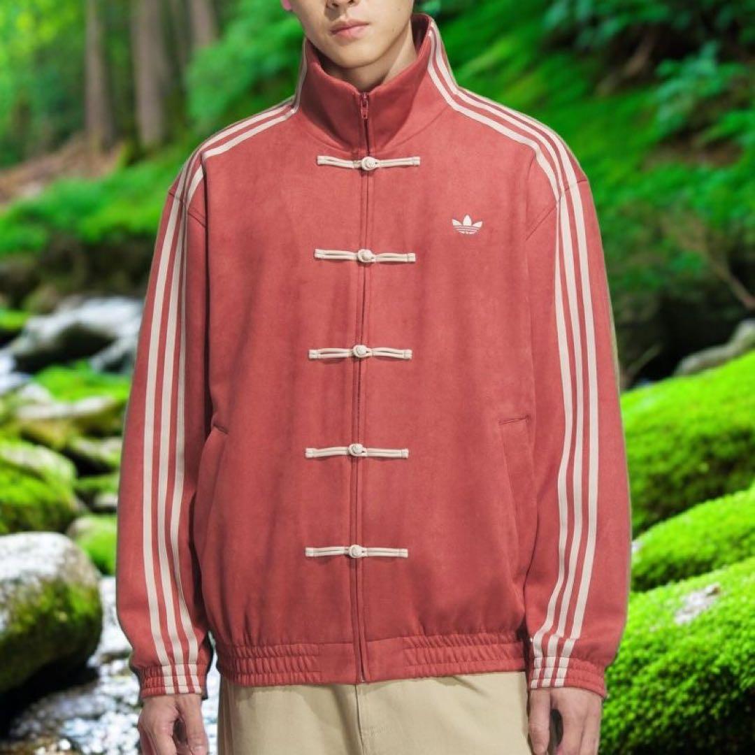 adidasアディダス 中国限定 蛇年トラックジャケットオレンジ　Mサイズ”