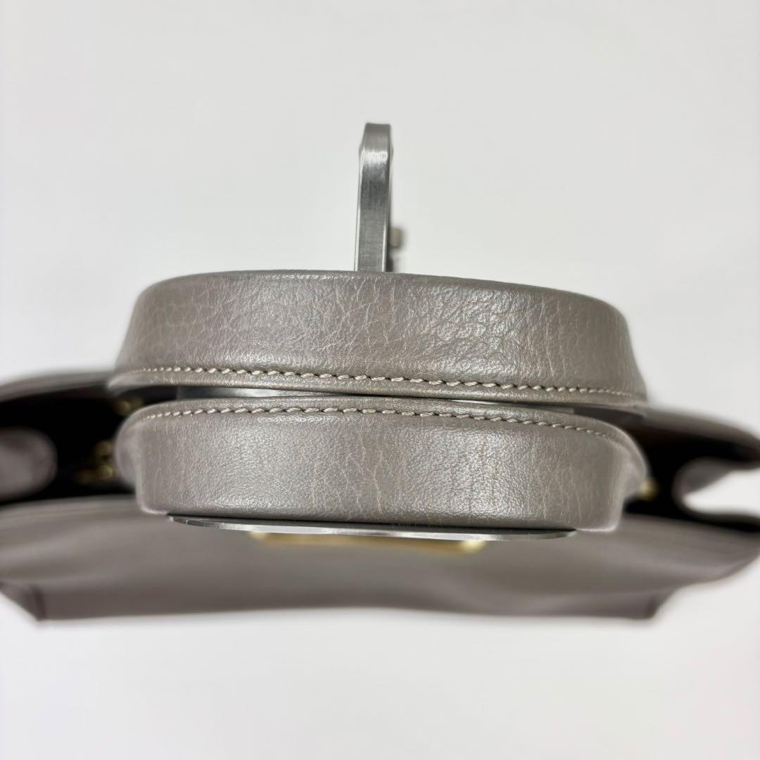 美品トフアンドロードストーン トートバッグ マスタッシュ レザー グレージュ