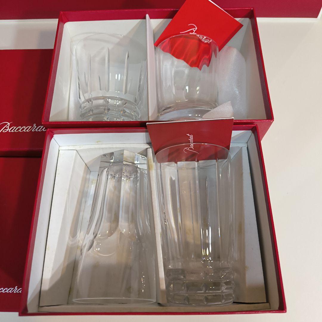 Baccaratハイボール、タンブラー４客セット（箱入り）