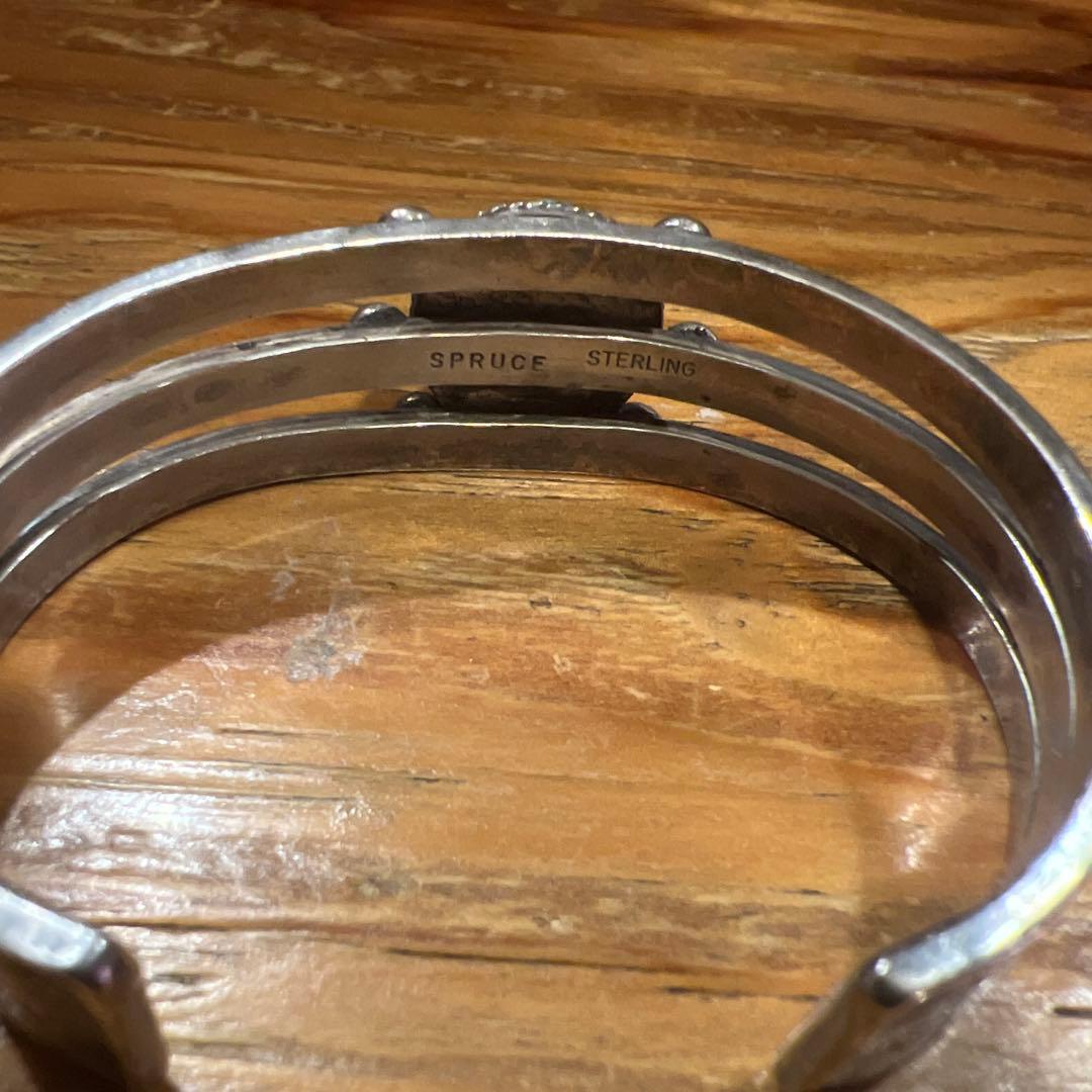 ターコイズストーン シルバー カフブレスレット