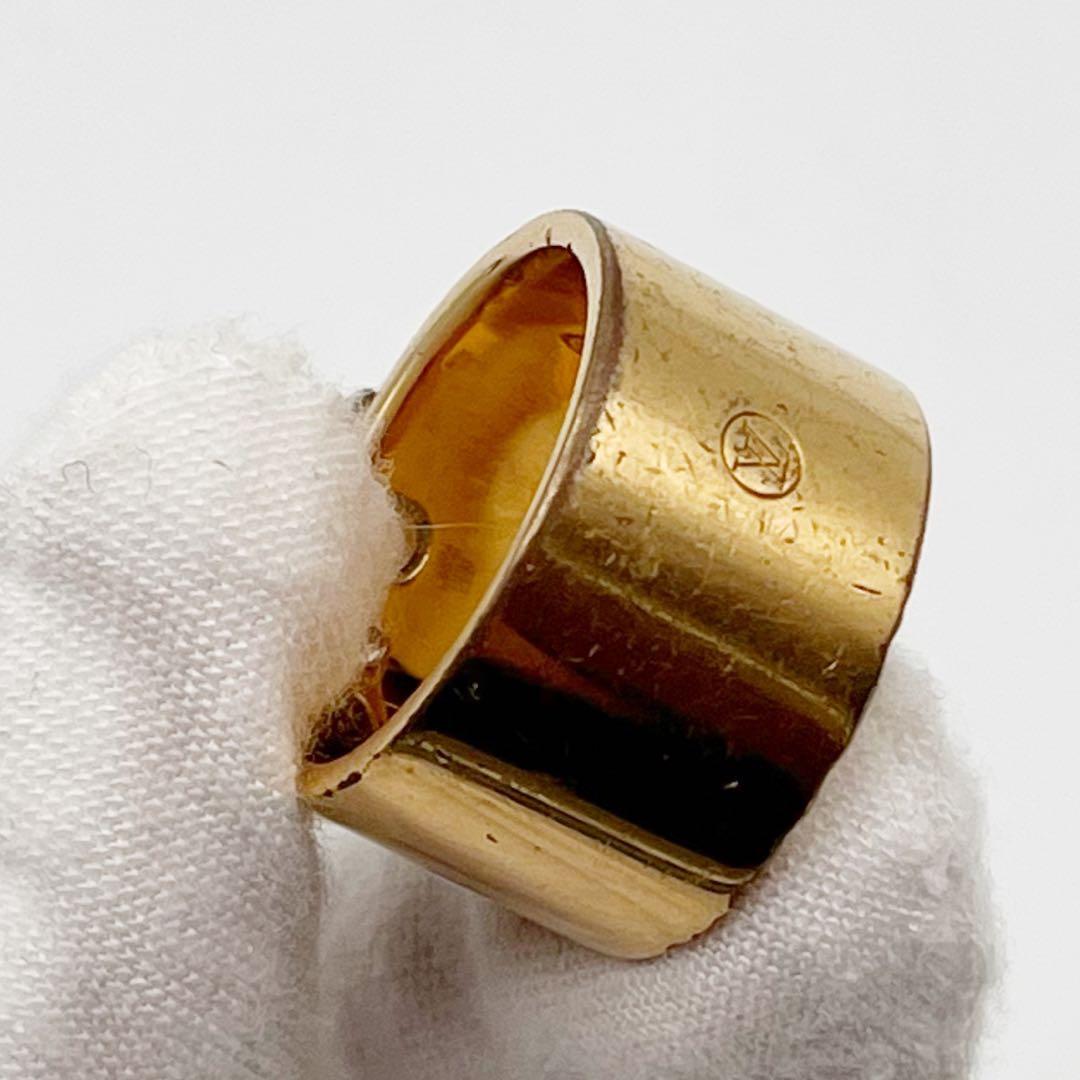 ルイヴィトン エセンシャル V リング 指輪 L 約16号　ゴールド　シルバー