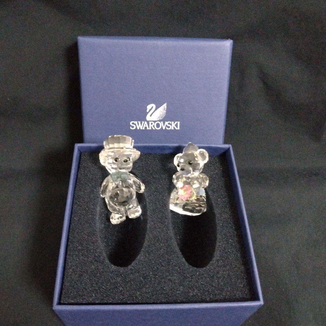 スワロフスキー ペア クマ ベア 置き物　クリスベア　正規品　クリスマス