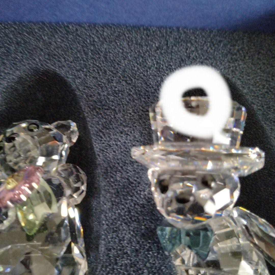 スワロフスキー ペア クマ ベア 置き物　クリスベア　正規品　クリスマス