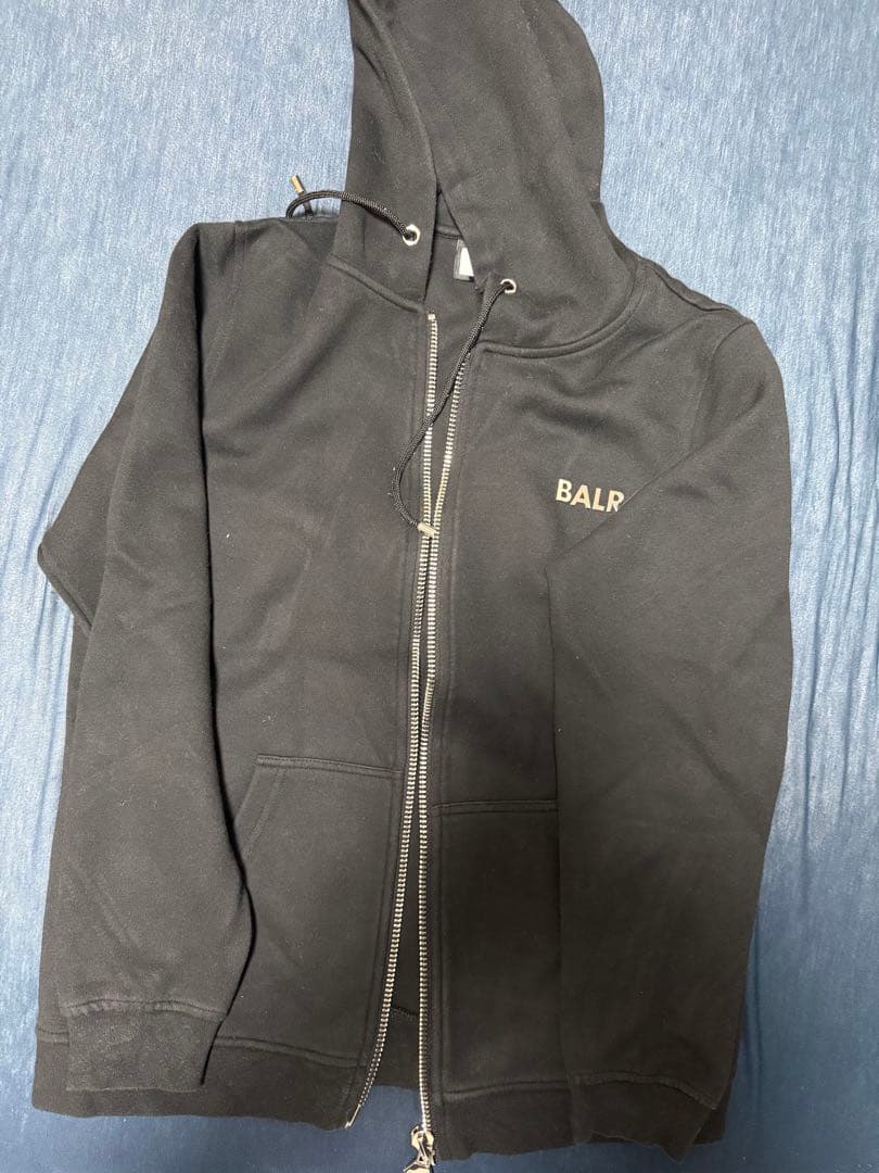 BALR. ブラック フード付きジャケット & ジャージパンツ セット