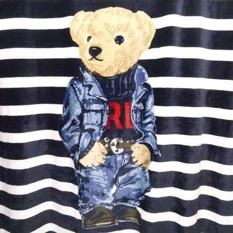 ポロ ラルフローレン ブランケット POLO BEAR ポロベア ボーダー