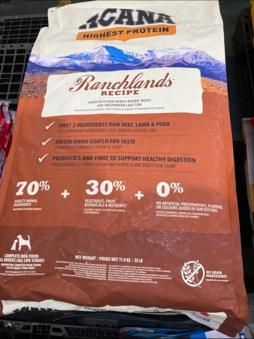 ACANA アカナドッグフード ランチランドドッグ 11.4kgx4個