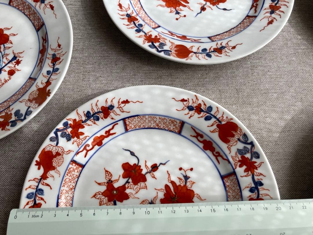 中国　乾隆年製　皿　プレート　5枚　パン皿　ケーキ皿　取皿