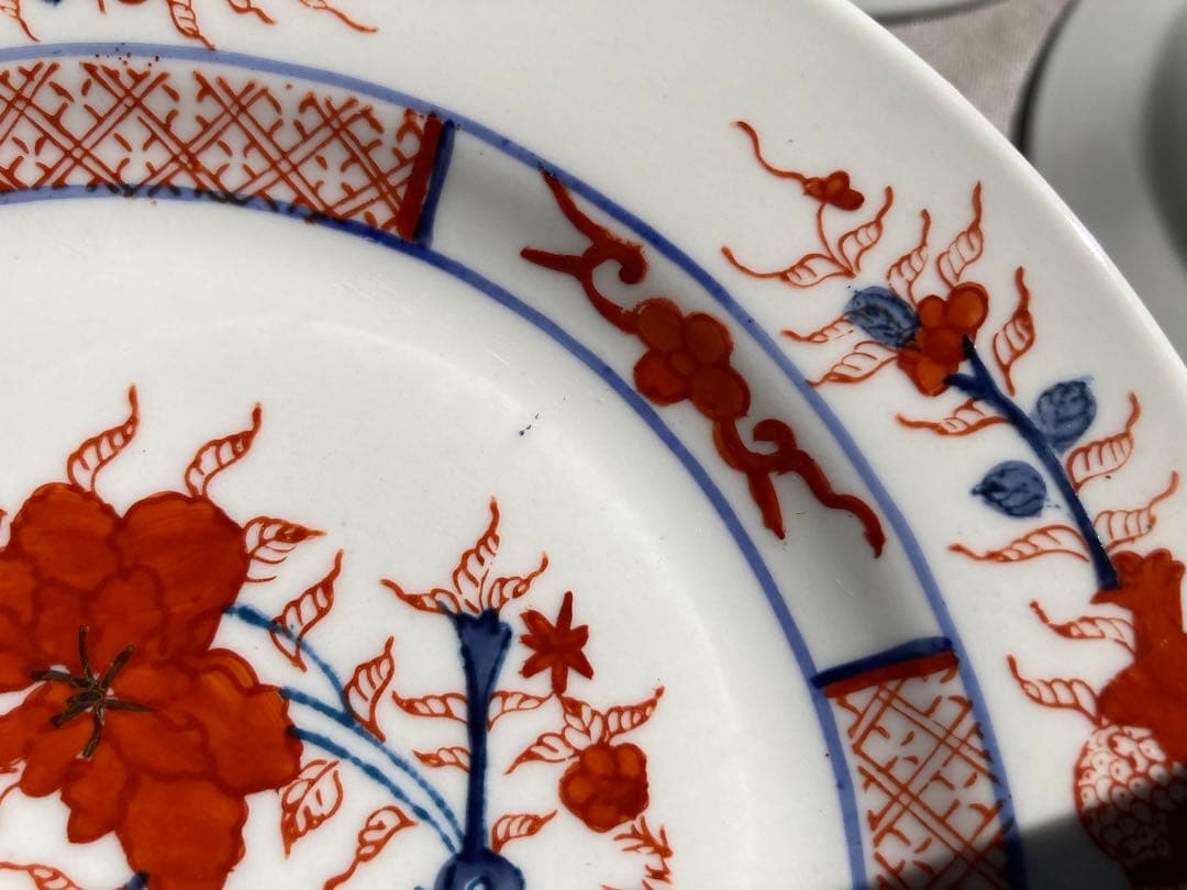 中国　乾隆年製　皿　プレート　5枚　パン皿　ケーキ皿　取皿