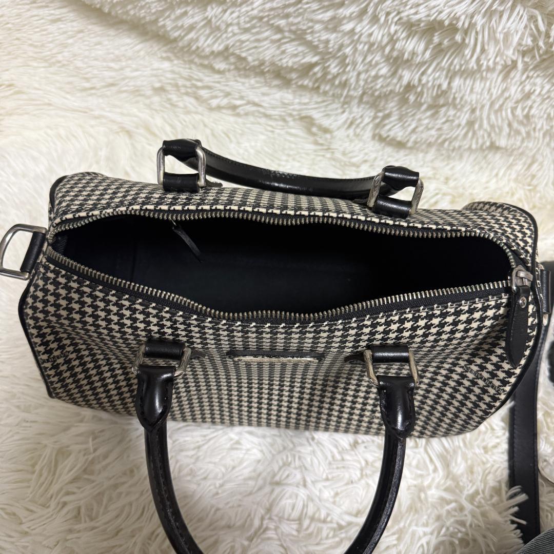 【美品⭐️】ラルフローレン 千鳥格子 2way ミニボストンバッグ 斜め掛け