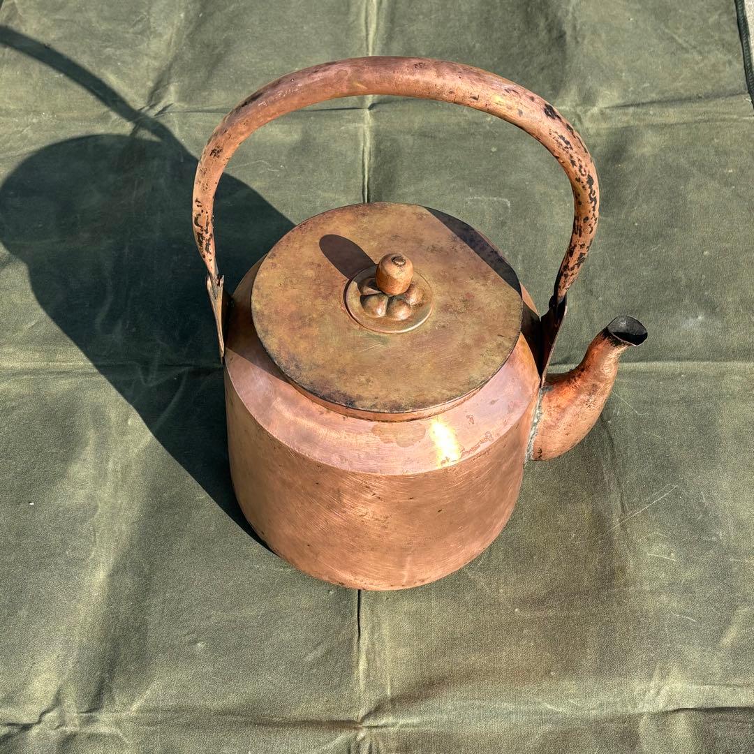 大きい　やかん　ヤカン　銅