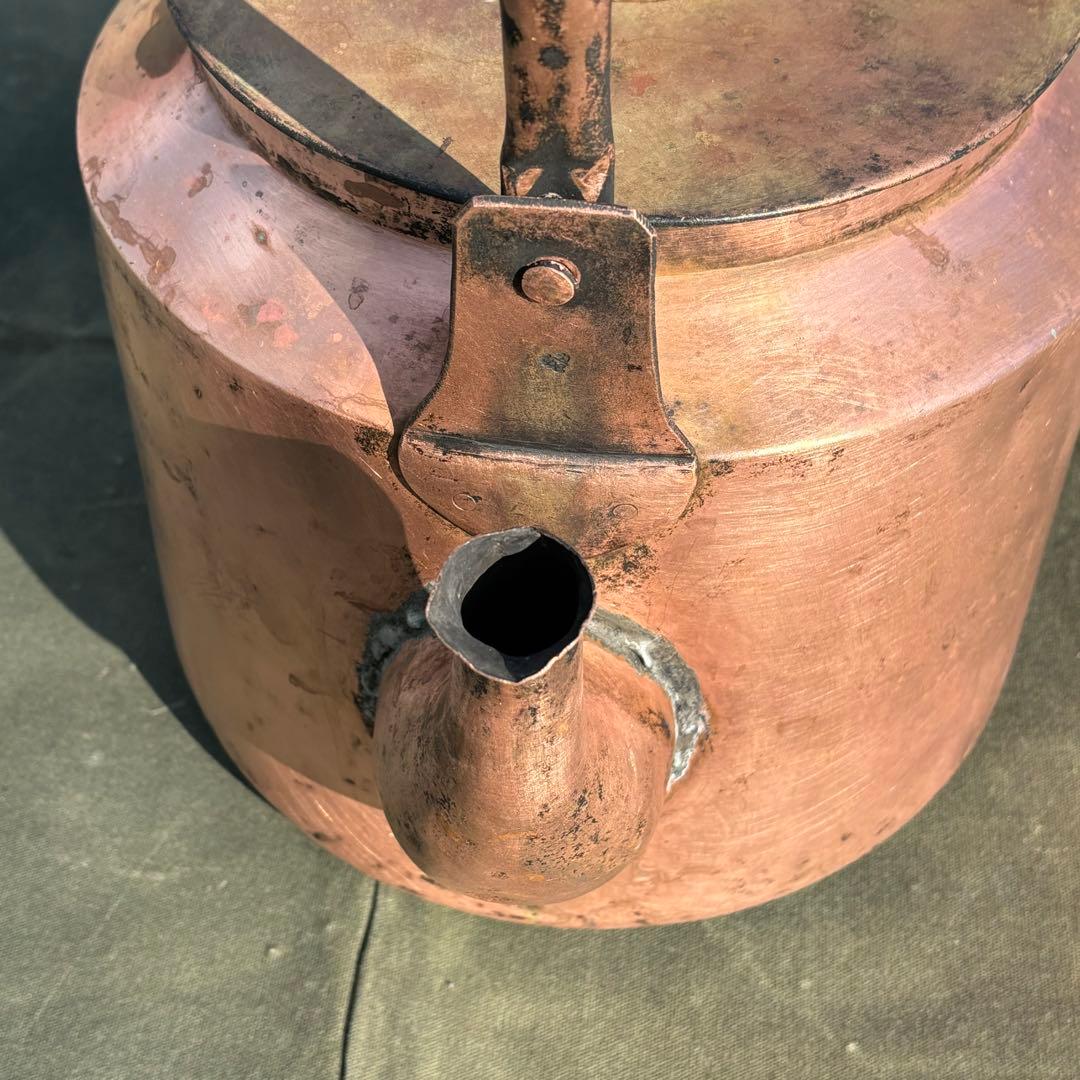 大きい　やかん　ヤカン　銅