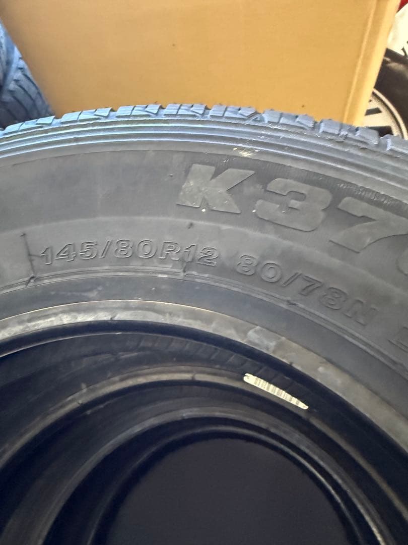新品　ブリヂストン　145/80R12　80/78N　 K370　４本セット