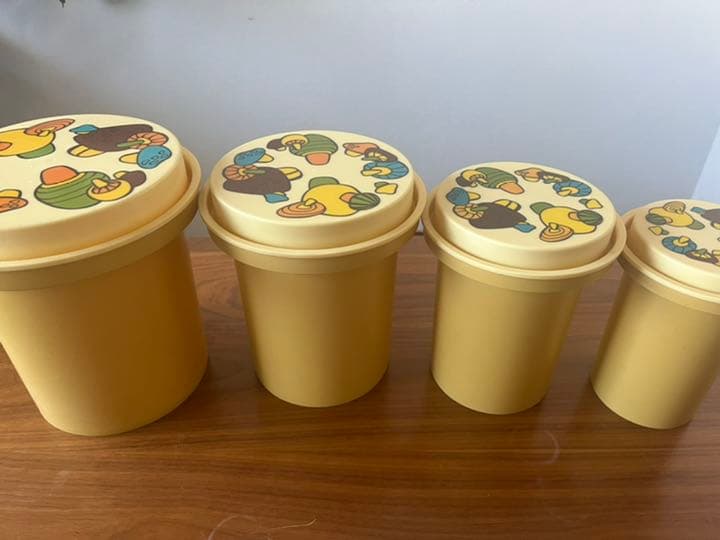 アメリカ ヴィンテージ Rubbermaid ラバーメイド きのこ　キャニスター