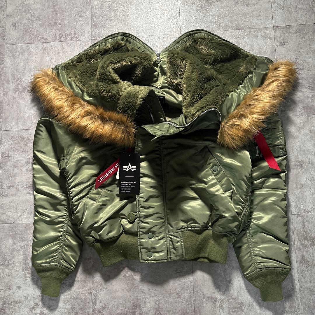 新品　タグ付き　alpha n2b フライトジャケット　短丈　ボックスシルエット