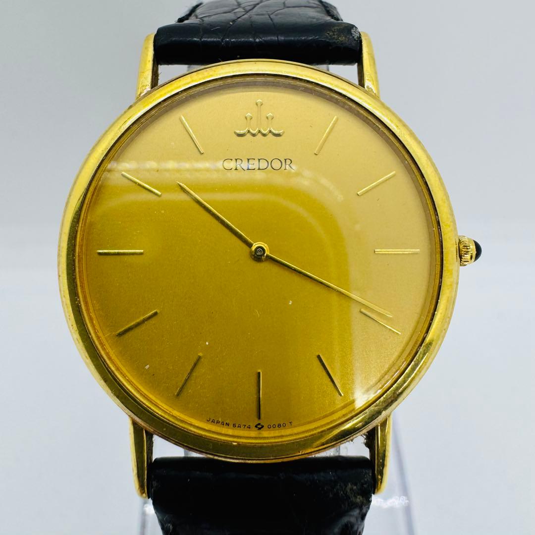 ✨SEIKO✨セイコー✨K18✨クォーツ✨5A74-0030✨ゴールド✨腕時計✨