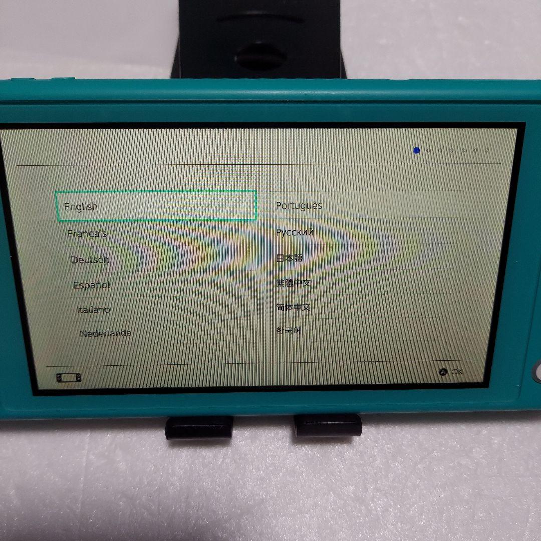 Nintendo Switch Lite ターコイズ　液晶不良　ジャンク