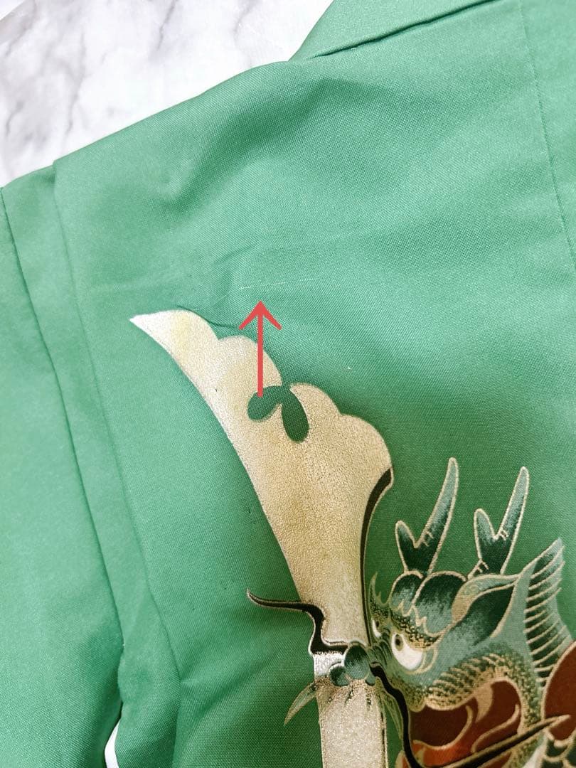 鮮やかなグリーン♡七五三　5歳　フルセット　一式　緑系　兜