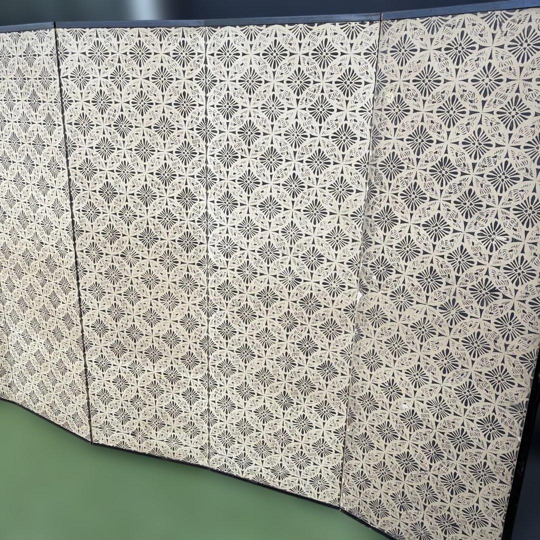 山水画の屏風2枚　箱入り