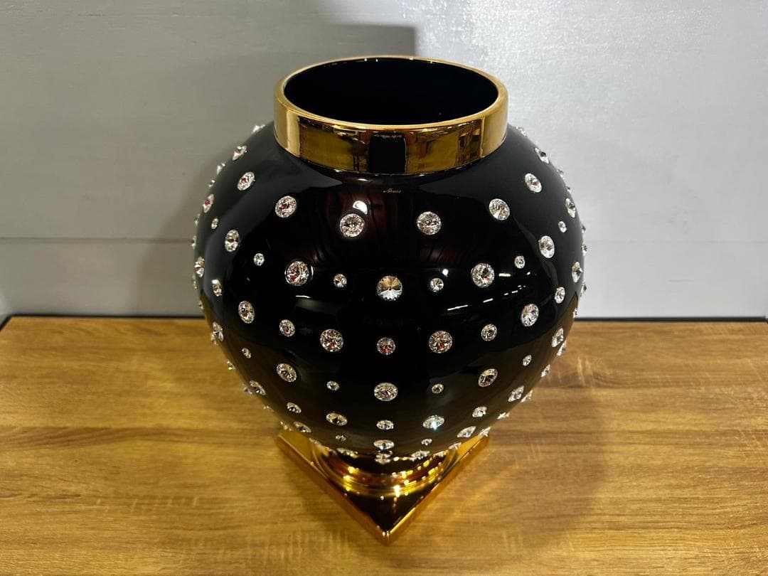 希少『AHURA』アウラ オブジェ スワロフスキー 陶器 陶器製 置物 イタリア