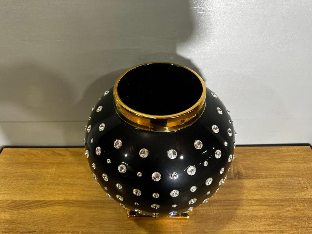 希少『AHURA』アウラ オブジェ スワロフスキー 陶器 陶器製 置物 イタリア