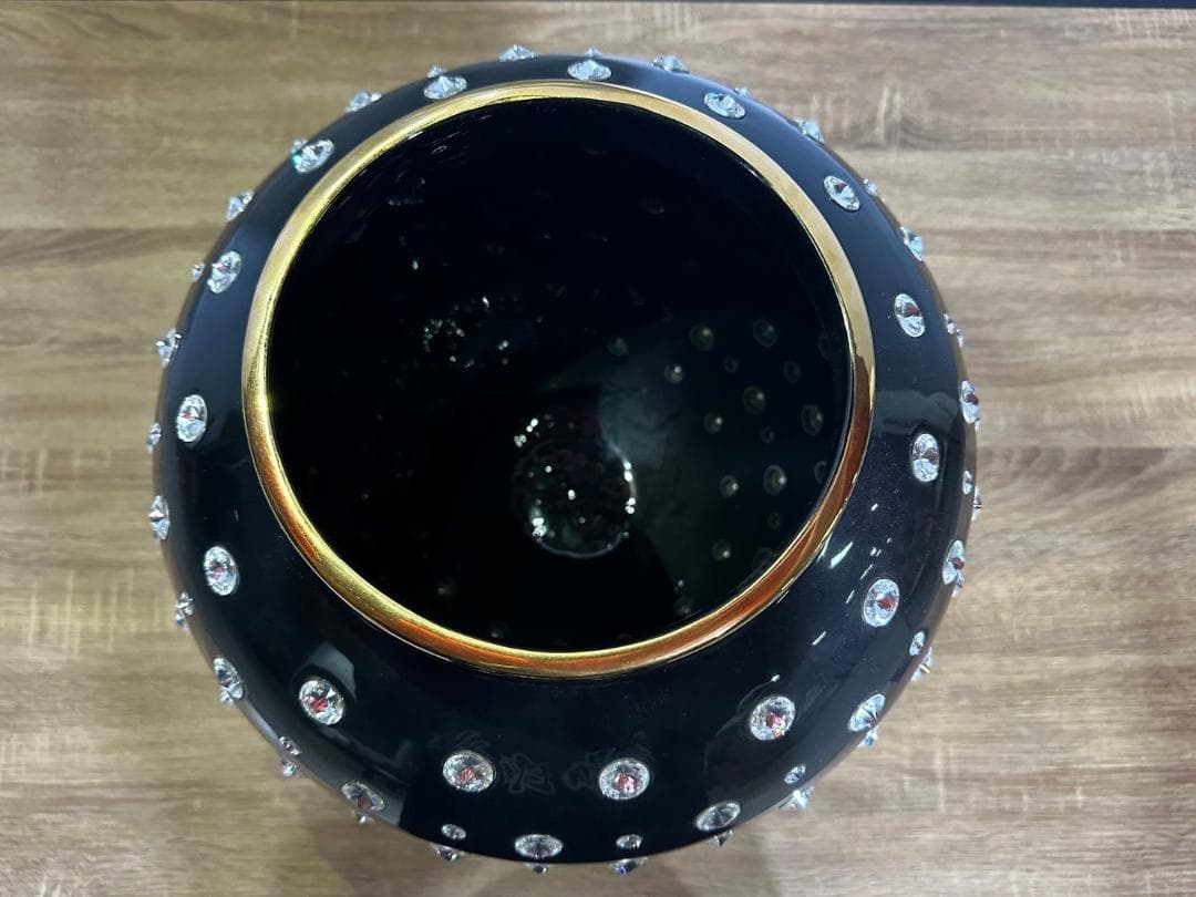 希少『AHURA』アウラ オブジェ スワロフスキー 陶器 陶器製 置物 イタリア