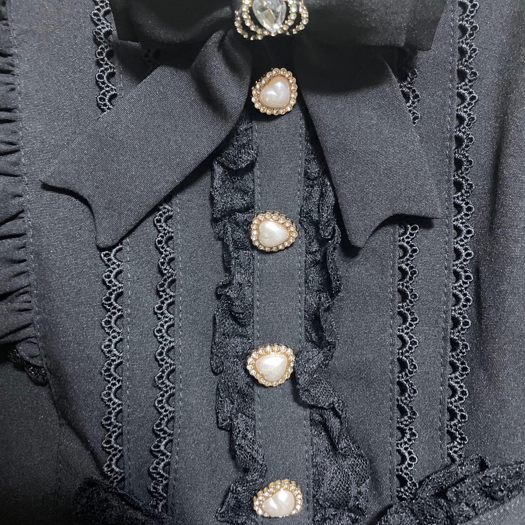 Lizlisa ティアラリボンティアードワンピース