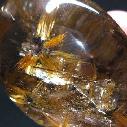 値下げ 西-⑨【極 太陽タイチンルチル】原石 73✖️49✖️39㎜