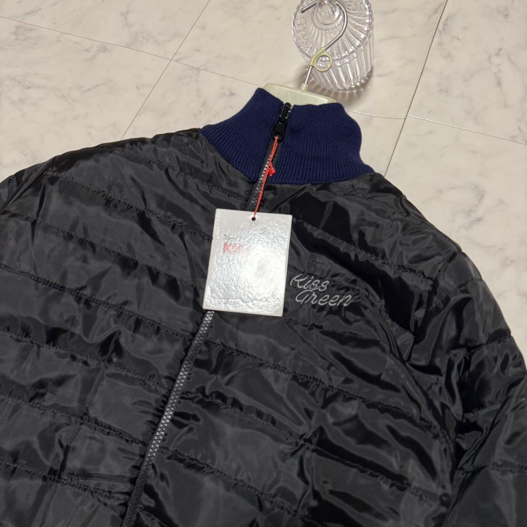 未使用タグ付✨キスオンザグリーン ゴルフウェア リバーシブル 中綿ジャケット L